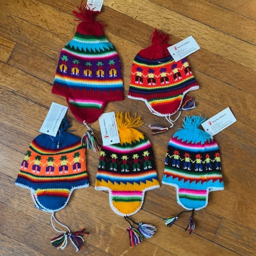 Knitted Baby Hat from Bolivia – Choose One